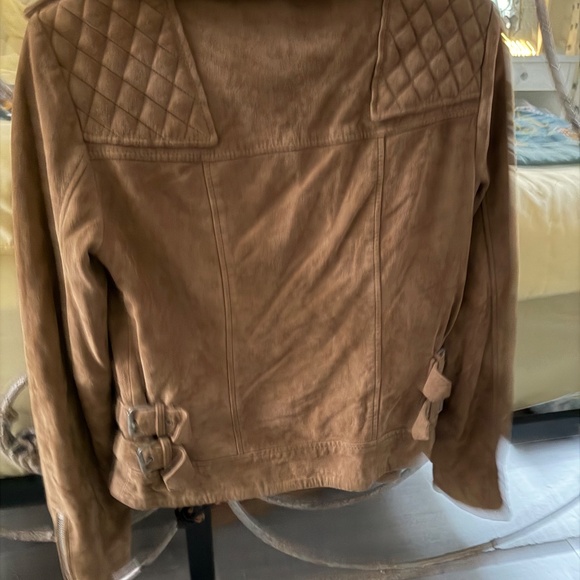All Saints Leather Jacket Womens US Size 4 - Picture 3 of 9